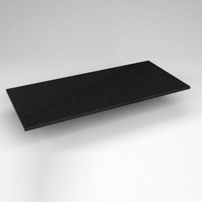 Robern TF49G90 Quartz Stone Vanity Top, 49" x 3/4" x 22", Dry Top, Lava Black