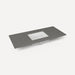 Robern TF49UCO91-8 Quartz Stone Vanity Top, 49" x 3/4" x 22", Center Undercounter Sink, Stone Gray, Three Hole
