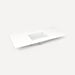 Robern TF49UCO93-1 Quartz Stone Vanity Top, 49" x 3/4" x 22", Center Undercounter Sink, White Zeus Extreme, Single Hole