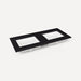 Robern TF49UDO90-1D1 Quartz Stone Vanity Top, 49" x 3/4" x 22", Double Undercounter Sink, Lava Black, Single Hole