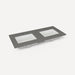 Robern TF49UDO91-1D1 Quartz Stone Vanity Top, 49" x 3/4" x 22", Double Undercounter Sink, Stone Gray, Single Hole
