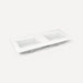 Robern TF49UDO92-1D1 Quartz Stone Vanity Top, 49" x 3/4" x 22", Double Undercounter Sink, Quartz White, Single Hole