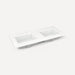 Robern TF49UDO92-8D1 Quartz Stone Vanity Top, 49" x 3/4" x 22", Double Undercounter Sink, Quartz White, Three Hole