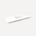 Robern TF61UCO93-8 Quartz Stone Vanity Top, 61" x 3/4" x 22", Center Undercounter Sink, White Zeus Extreme, Three Hole