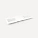 Robern TF61UDO93-8D4 Quartz Stone Vanity Top, 61" x 3/4" x 22", Double Undercounter Sink, White Zeus Extreme, Three Hole
