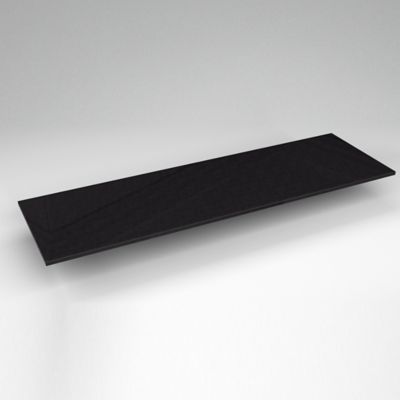 Robern TF73G90 Quartz Stone Vanity Top, 73" x 3/4" x 22", Dry Top, Lava Black