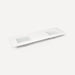 Robern TF73UDO92-1D6 Quartz Stone Vanity Top, 73" x 3/4" x 22", Double Undercounter Sink, Quartz White, Single Hole