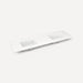 Robern TF73UDO92-8D3 Quartz Stone Vanity Top, 73" x 3/4" x 22", Double Undercounter Sink, Quartz White, Three Hole