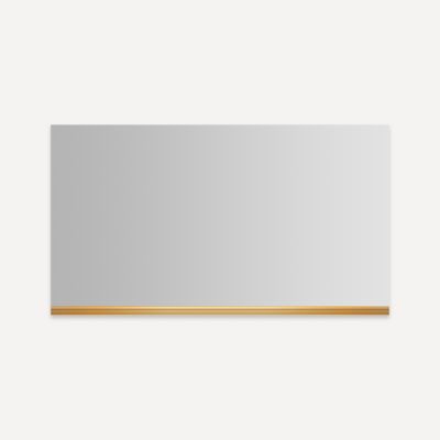 Robern UHANDLE4882 Handle, 48" x 1" x 1-3/4", Matte Gold