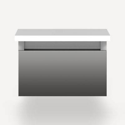 Robern VM12H1D21F11S 12" x 7-1/2" x 21", Tinted Gray Mirror, Full Drawer, Selectable Night Light, 2700K/4000K Temperature (Wa