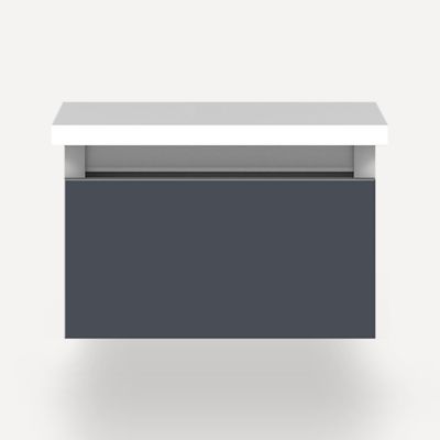 Robern VM12H1D21F17S 12" x 7-1/2" x 21", Matte Slate, Full Drawer, Selectable Night Light, 2700K/4000K Temperature (Warm/Cool