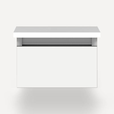 Robern VM12H1D21F21S 12" x 7-1/2" x 21", White, Full Drawer, Selectable Night Light, 2700K/4000K Temperature (Warm/Cool Light