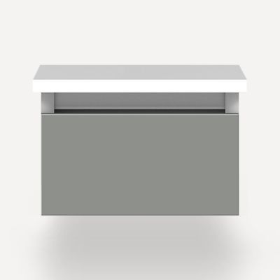 Robern VM12H1D21F27S 12" x 7-1/2" x 21", Matte Gray, Full Drawer, Selectable Night Light, 2700K/4000K Temperature (Warm/Cool 