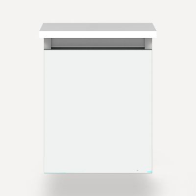 Robern VM12H2D21F26N 12" x 15" x 21", Matte White, Full Drawer