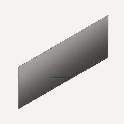 Robern VM1SKH1D21-11 Cartesian & Side Kit, 7-1/2" H x 21" D, Single Side Kit, Tinted Gray Mirror