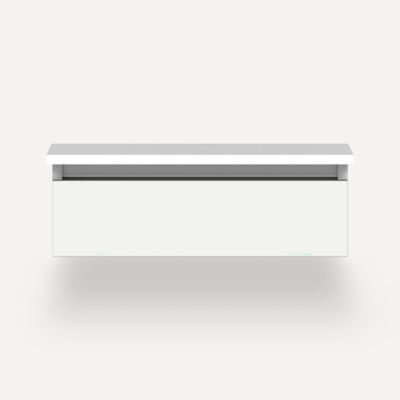 Robern VM24H1D21R21S 24" x 7-1/2" x 21", White, False Front Drawer, Selectable Night Light, 2700K/4000K Temperature (Warm/Coo