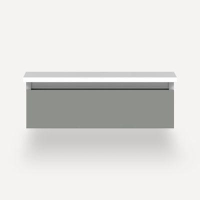 Robern VM24H1D21R27N 24" x 7-1/2" x 21", Matte Gray, False Front Drawer