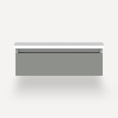 Robern VM24H1D21T27N 24" x 7-1/2" x 21", Matte Gray, Tip Out Drawer