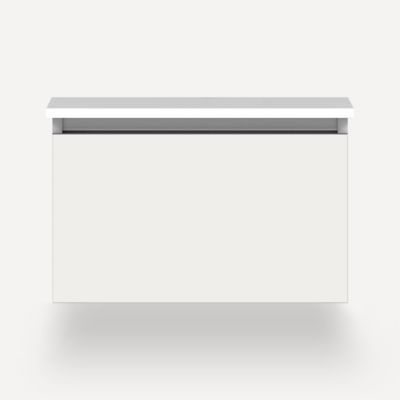 Robern VM24H2D21F19S 24" x 15" x 21", Satin White, Full Drawer, Selectable Night Light, 2700K/4000K Temperature (Warm/Cool Li