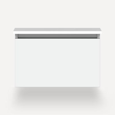 Robern VM24H2D21F26S 24" x 15" x 21", Matte White, Full Drawer, Selectable Night Light, 2700K/4000K Temperature (Warm/Cool Li