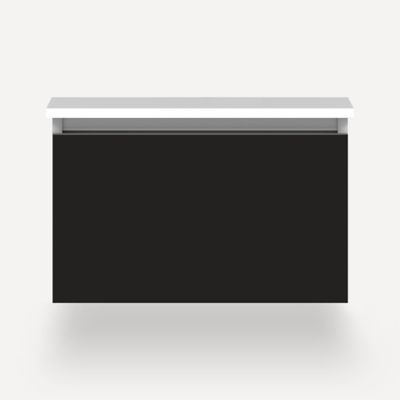 Robern VM24H2D21F28S 24" x 15" x 21", Matte Black, Full Drawer, Selectable Night Light, 2700K/4000K Temperature (Warm/Cool Li