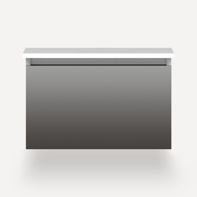 Robern VM24H2D21P11S 24" x 15" x 21", Tinted Gray Mirror, Plumbing Drawer, Selectable Night Light, 2700K/4000K Temperature (W