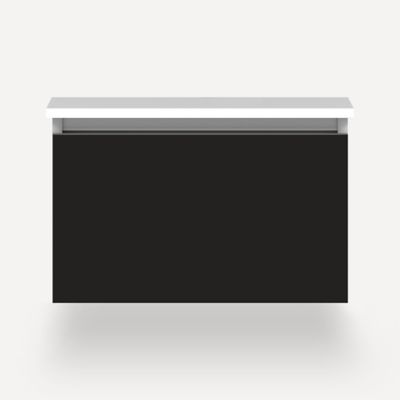 Robern VM24H2D21P28N 24" x 15" x 21", Matte Black, Plumbing Drawer