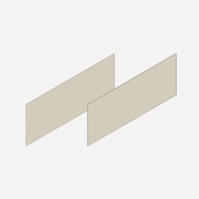 Robern VM2SKH1D21-16 Cartesian & Side Kit, 7-1/2" H x 21" D, Pair Side Kits, Matte Sand