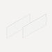 Robern VM2SKH1D21-21 Cartesian & Side Kit, 7-1/2" H x 21" D, Pair Side Kits, White