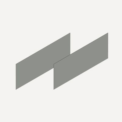 Robern VM2SKH1D21-27 Cartesian & Side Kit, 7-1/2" H x 21" D, Pair Side Kits, Matte Gray