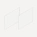 Robern VM2SKH2D21-21 Cartesian & Side Kit, 15" H x 21" D, Pair Side Kits, White