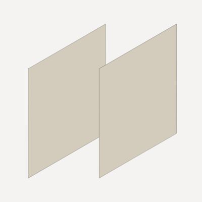 Robern VM2SKH3D21-16 Cartesian & Side Kit, 22-1/2" H x 21" D, Pair Side Kits, Matte Sand