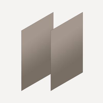 Robern VM2SKH4D21-12 Cartesian & Side Kit, 30" H x 21" D, Pair Side Kits, Satin Bronze
