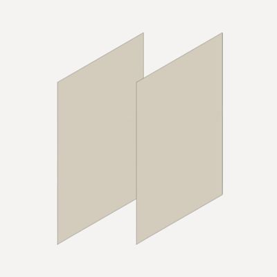 Robern VM2SKH4D21-16 Cartesian & Side Kit, 30" H x 21" D, Pair Side Kits, Matte Sand