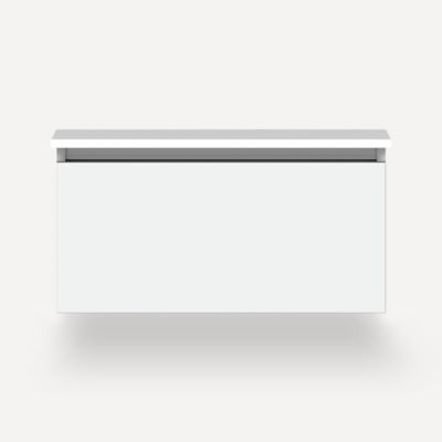 Robern VM30H2D21F26S 30" x 15" x 21", Matte White, Full Drawer, Selectable Night Light, 2700K/4000K Temperature (Warm/Cool Li