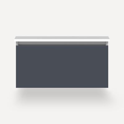 Robern VM30H2D21P17S 30" x 15" x 21", Matte Slate, Plumbing Drawer, Selectable Night Light, 2700K/4000K Temperature (Warm/Coo