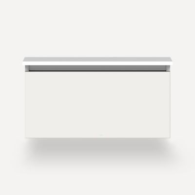 Robern VM30H2D21P19S 30" x 15" x 21", Satin White, Plumbing Drawer, Selectable Night Light, 2700K/4000K Temperature (Warm/Coo
