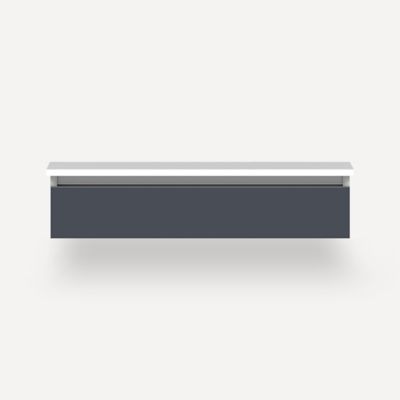 Robern VM36H1D21R17S 36" x 7-1/2" x 21", Matte Slate, False Front Drawer, Selectable Night Light, 2700K/4000K Temperature (Wa