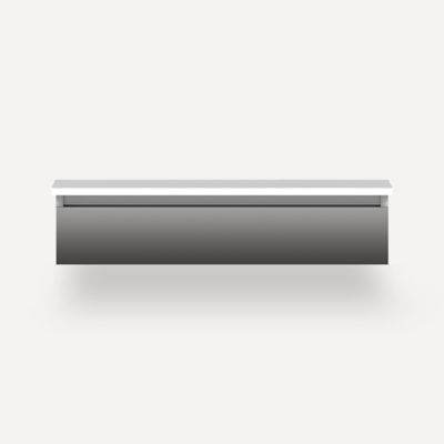 Robern VM36H1D21T11S 36" x 7-1/2" x 21", Tinted Gray Mirror, Tip Out Drawer, Selectable Night Light, 2700K/4000K Temperature 