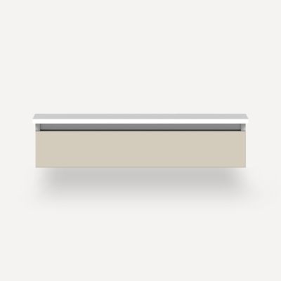 Robern VM36H1D21T16S 36" x 7-1/2" x 21", Matte Sand, Tip Out Drawer, Selectable Night Light, 2700K/4000K Temperature (Warm/Co