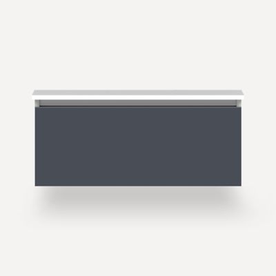 Robern VM36H2D21F17S 36" x 15" x 21", Matte Slate, Full Drawer, Selectable Night Light, 2700K/4000K Temperature (Warm/Cool Li