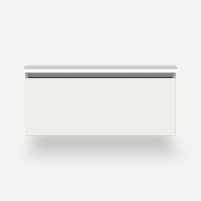 Robern VM36H2D21P19S 36" x 15" x 21", Satin White, Plumbing Drawer, Selectable Night Light, 2700K/4000K Temperature (Warm/Coo