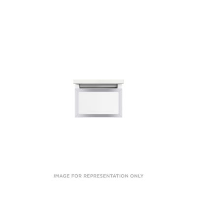 Robern VP12H1D21F28N76 Modular Vanity, 12" x 7-1/2" x 21", Matte Black, Chrome Frame, Full Drawer