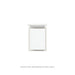 Robern VP12H2D21F21N77 Modular Vanity, 12" x 15" x 21", White, Polished Nickel Frame, Full Drawer