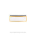 Robern VP24H1D21P26N82 Modular Vanity, 24" x 7-1/2" x 21", Matte White, Matte Gold Frame, Plumbing Drawer