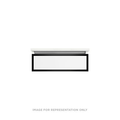 Robern VP24H1D21R28N83 Modular Vanity, 24" x 7-1/2" x 21", Matte Black, Matte Black Frame, False Front Drawer