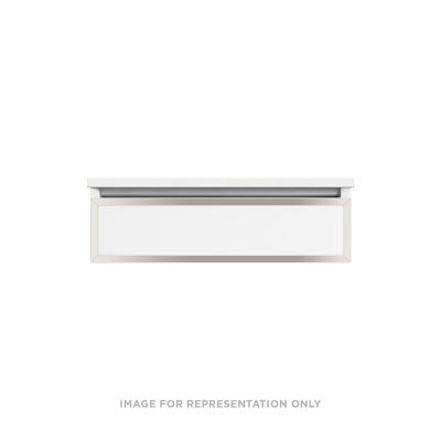 Robern VP30H1D21R12N77 Modular Vanity, 30" x 7-1/2" x 21", Satin Bronze, Polished Nickel Frame, False Front Drawer