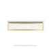 Robern VP36H1D21P21N82 Modular Vanity, 36" x 7-1/2" x 21", White, Matte Gold Frame, Plumbing Drawer