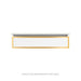 Robern VP36H1D21R26S82 Modular Vanity, 36" x 7-1/2" x 21", Matte White, Matte Gold Frame, False Front Drawer, Selectable Nigh