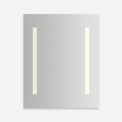 Robern YC2430D4P1R3 Vitality Lighted Cabinet, 24" x 30" x 4", Columnn Light Pattern, Soft White (3000K), Dimmable, Electrical